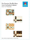 Image of the Fat Quarter Shuffle Mats Quilt pattern by PheobeMoon Designs for QT Fabrics. Features four placemats.
Cute Little Fabric Shop
