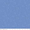 Image of the Yacht Club Bubbles Sky quilting cotton fabric by Amanda Niederhauser for Riley Blake Designs. Features circles on a blue background. Cute Little Fabric Shop