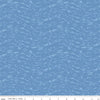 Image of the Ocean Oasis Waves Blue quilting cotton fabric by Diane Labombarbe for Riley Blake Designs. Features waves on a blue background. Cute Little Fabric Shop