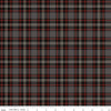 Image of the Pine Grove Plaid Black quilting cotton fabric by Riley Blake Designs. Features plaid on a black background. Cute Little Fabric Shop