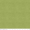 Image of the Sewing Seeds III Stipple Green quilting cotton fabric by Lori Holt for Riley Blake Designs. Features dots on a green background. Cute Little Fabric Shop
