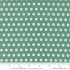 Image of the Raspberry Summer Dots Teal quilting cotton fabric by Sherri & Chelsi for Moda Fabrics. Features dots on a teal background. Cute Little Fabric Shop