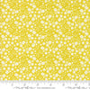 Image of the Raspberry Summer Blossoms Summer quilting cotton fabric by Sherri & Chelsi for Moda Fabrics. Features flowers on a yellow background. Cute Little Fabric Shop