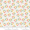 Image of the Raspberry Summer Rosy Cloud quilting cotton fabric by Sherri & Chelsi for Moda Fabrics. Features flowers on a cream background. Cute Little Fabric Shop