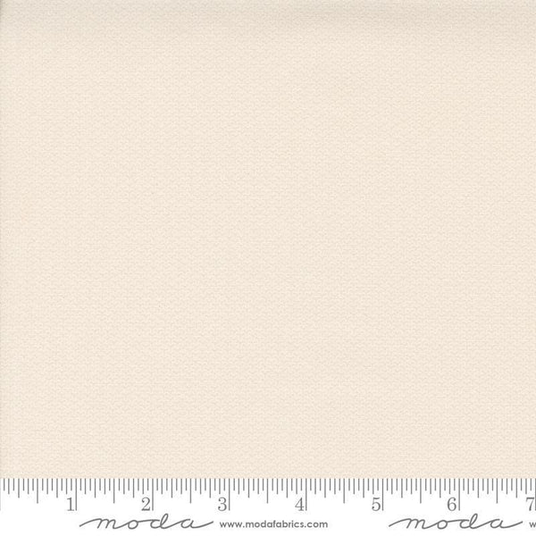 Image of the Itty Bitty Background Gatherings Diamond Porcelain quilting cotton fabric by Moda Fabrics. Features diamonds on a cream background. Cute Little Fabric Shop