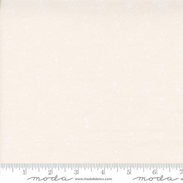 Image of the Itty Bitty Background Gatherings Branches Off White Wh quilting cotton fabric by Moda Fabrics. Features vines on a white background. Cute Little Fabric Shop