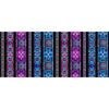 Image of the Night Flight Stained Glass Stripe Multi quilting cotton fabric by Morris Creative Group for QT Fabrics. Features a stained glass stripe pattern. Cute Little Fabric Shop