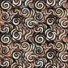 Image of the Wild Woods Swirl Charcoal quilting cotton fabric by Morris Creative Group for QT Fabrics. Features swirl on a brown background. Cute Little Fabric Shop