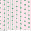 Image of the Forever Neverland Palm Stripe Pink quilting cotton fabric by Jill Howarth for Riley Blake Designs. Features trees on a pink background. Cute Little Fabric Shop