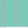 Image of the Vibrance Flowers Vivid quilting cotton fabric by Leslie Ryan for Riley Blake Designs. Features shapes on a blue background. Cute Little Fabric Shop