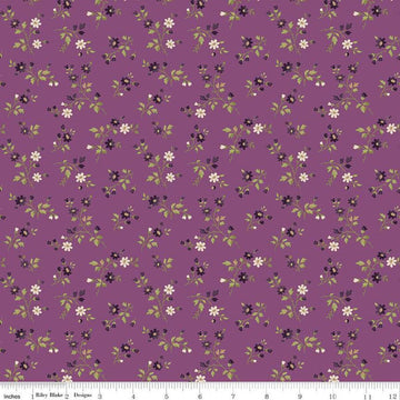 27" End of Bolt - Anne of Green Gables Stems C13854 Orchid - Riley Blake Designs - Floral Leaves - Quilting Cotton Fabric - Licensed Product