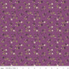 20 " End of Bolt - Anne of Green Gables Stems C13854 Orchid - Riley Blake Designs -Floral Leaves - Quilting Cotton Fabric - Licensed Product