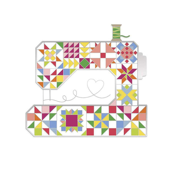 Image of the Sewing Machine Needle Minder by Riley Blake Designs. Features a sewing machine. 
Cute Little Fabric Shop