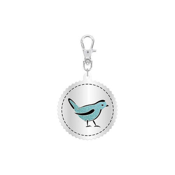Image of the Riley Blake Designs RBD Bird Quilty™ Charm for Riley Blake Designs. Features a bird on a charm. 
Cute Little Fabric Shop