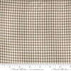 Image of the Woven Ginghams Stone Pearl quilting cotton fabric by French General for Moda Fabrics. Features printed gingham on a beige background. 
Cute Little Fabric Shop