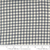 Image of the Woven Ginghams Indigo Pearl quilting cotton fabric by French General for Moda Fabrics. Features printed gingham on a blue gray background. 
Cute Little Fabric Shop