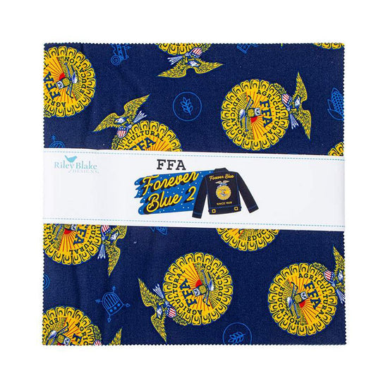 Image of the FFA Forever Blue 2 10" stacker by Riley Blake Designs. Features FFA themed fabrics. Official Licensed Product.
Cute Little Fabric Shop