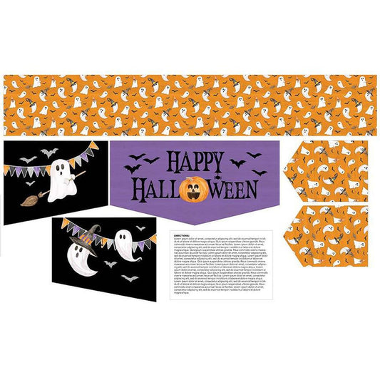 Image of the Mantel Runner of the Month & More Home Decor Panel Halloween by Tara Reed for Riley Blake Designs. Features halloween themed fabrics.
Cute Little Fabric Shop