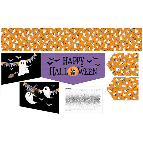 Image of the Mantel Runner of the Month & More Home Decor Panel Halloween by Tara Reed for Riley Blake Designs. Features halloween themed fabrics.
Cute Little Fabric Shop