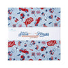 Image of the Stars and Stripes Forever 10 inch Stacker by Lori Whitlock for Riley Blake Designs. Features a patriotic themed precut. 
Cute Little Fabric Shop