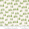 Image of the On Lake Time Trees Cloud White quilting cotton fabric by Deb Strain for Moda Fabrics. Features trees on a cream background. Cute Little Fabric Shop
