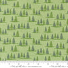 Image of the On Lake Time Trees Spring quilting cotton fabric by Deb Strain for Moda Fabrics. Features trees on a green background. Cute Little Fabric Shop