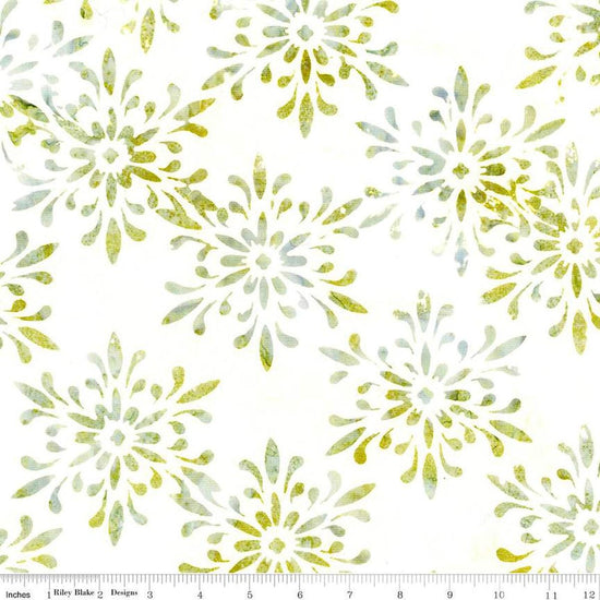 Image of the Expressions Batiks Victorian Garden Spearmint Sprinkles quilting cotton fabric by Riley Blake Designs. Features abstract patterns. 
Cute Little Fabric Shop