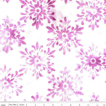 Image of the Expressions Batiks Victorian Garden Amethyst quilting cotton fabric by Riley Blake Designs. Features abstract patterns. 
Cute Little Fabric Shop
