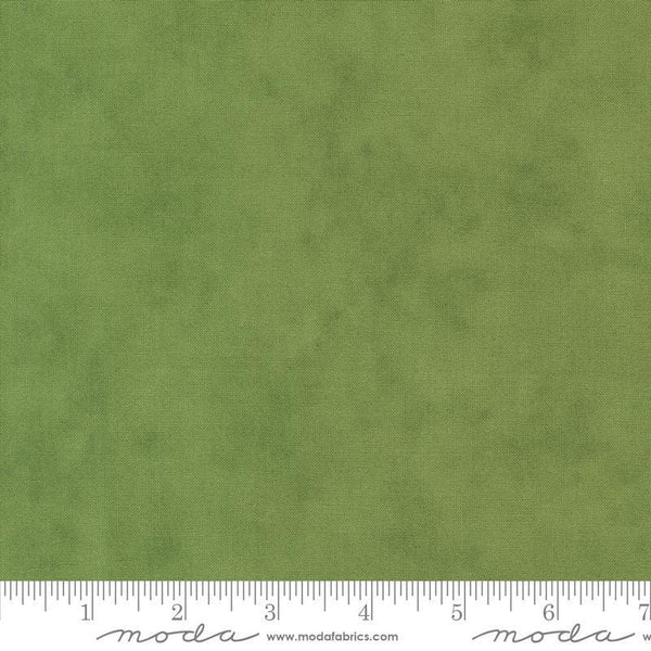 Image of the On Lake Time Solid Evergreen quilting cotton fabric by Deb Strain for Moda Fabrics. Features texture on a green background. Cute Little Fabric Shop