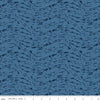 Image of the Ocean Oasis Waves Ocean quilting cotton fabric by Diane Labombarbe for Riley Blake Designs. Features waves on a blue background. Cute Little Fabric Shop
