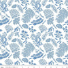 Image of the Ocean Oasis Water Plants White quilting cotton fabric by Diane Labombarbe for Riley Blake Designs. Features plants on a white background. Cute Little Fabric Shop