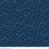Image of the Ocean Oasis Waves Navy quilting cotton fabric by Diane Labombarbe for Riley Blake Designs. Features waves on a blue background. Cute Little Fabric Shop