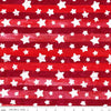 Image of the Expressions Batiks Let Freedom Reign Red Candy Riot quilting cotton fabric by Riley Blake Designs. Features patriotic fabrics. 
Cute Little Fabric Shop