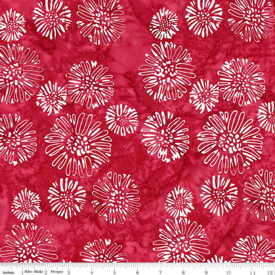 Image of the Expressions Batiks Let Freedom Reign Crimson quilting cotton fabric by Riley Blake Designs. Features patriotic fabrics. 
Cute Little Fabric Shop