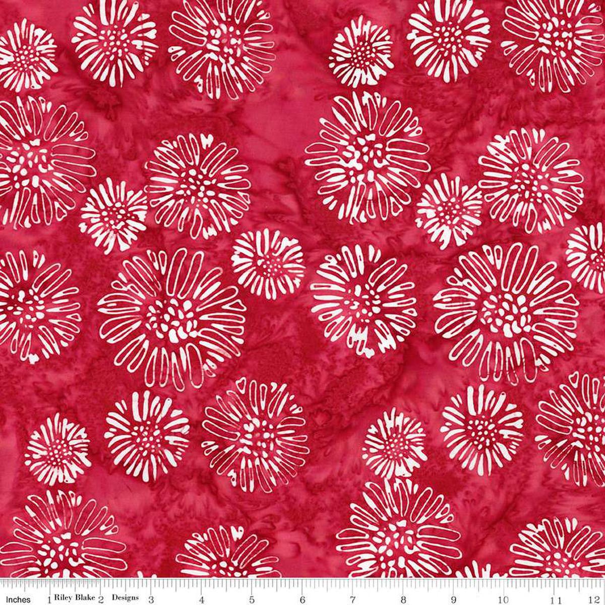 Image of the Expressions Batiks Let Freedom Reign Crimson quilting cotton fabric by Riley Blake Designs. Features patriotic fabrics. 
Cute Little Fabric Shop