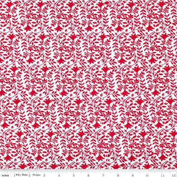 Image of the Expressions Batiks Let Freedom Reign Scarlet quilting cotton fabric by Riley Blake Designs. Features patriotic fabrics. 
Cute Little Fabric Shop