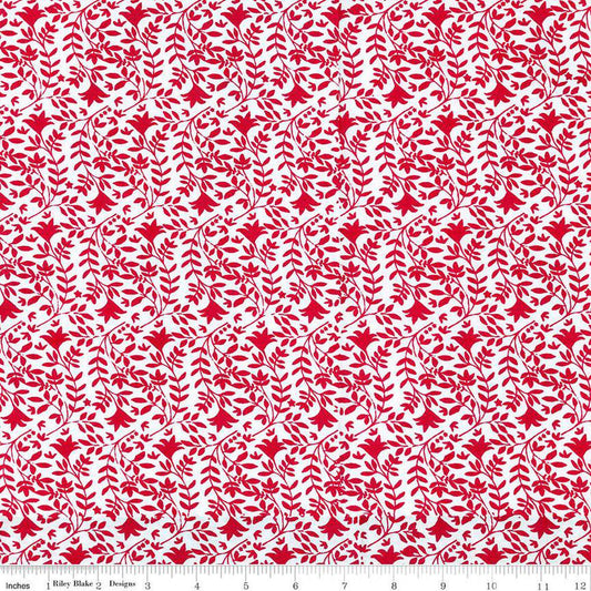 Image of the Expressions Batiks Let Freedom Reign Scarlet quilting cotton fabric by Riley Blake Designs. Features patriotic fabrics. 
Cute Little Fabric Shop