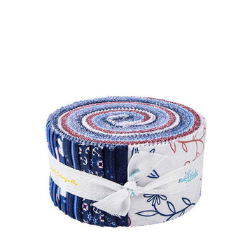 Image of the Yacht Club Rolie Polie by Amanda Niederhauser for Riley Blake Designs. Features boating themed fabrics on various backgrounds. Cute Little Fabric Shop