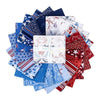 Image of the Yacht Club Fat Quarter Bundle by Amanda Niederhauser for Riley Blake Designs. Features boating themed fabrics on various backgrounds. Cute Little Fabric Shop