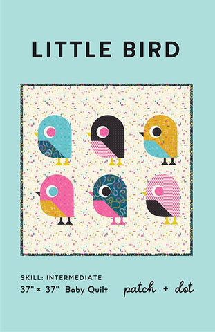 Image of the Little Bird Quilt quilt pattern by Patch and Dot for Moda Fabrics. Features a quilt with birds.
Cute Little Fabric Shop