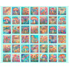 Image of the Spring Bling Butterfly Floral and Mushroom quilting cotton fabric by QT Fabrics. Features flowers and fungi on an aqua background. 
Cute Little Fabric Shop