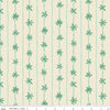 Image of the Forever Neverland Palm Stripe Sand Dollar quilting cotton fabric by Jill Howarth for Riley Blake Designs. Features stripes on a cream background. Cute Little Fabric Shop
