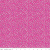 Image of the Vibrance Jacks Super Pink quilting cotton fabric by Leslie Ryan for Riley Blake Designs. Features jacks on a pink background. Cute Little Fabric Shop