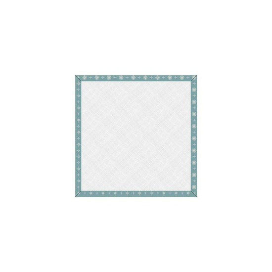 Image of the Lori Holt 10 inch Design Board Americana Raindrop by Riley Blake Designs. Features a blue floral fabric on the edges of a design board. 
Cute Little Fabric Shop