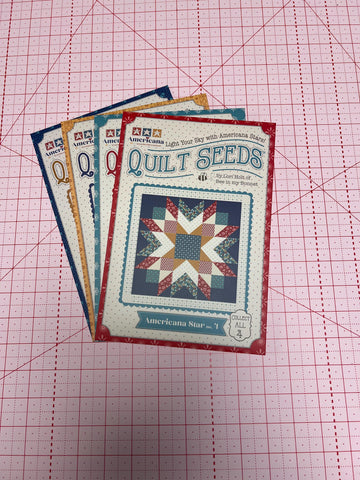 SALE Quilt Seeds Americana PATTERN Set of All 4 - Lori Holt - Riley Blake - Bundle - Instructions Only - Paper Pattern Included