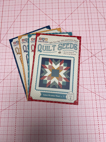 SALE Quilt Seeds Americana PATTERN Set of All 4 by Lori Holt - Riley Blake - Bundle - Instructions Only - Paper Pattern Included