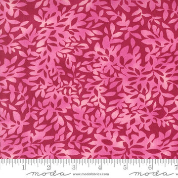 Superbloom Leafy Orchid quilting cotton fabrics by Robin Pickens for Moda Fabrics. Features flowers on a pink background. Cute Little Fabric Shop