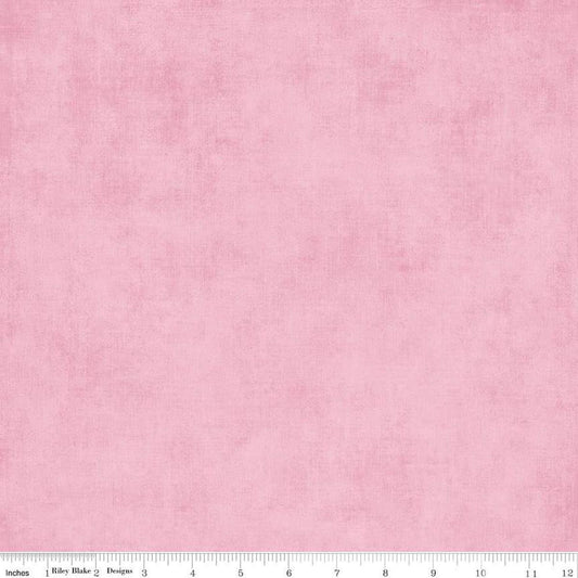 Image of the Wide Back Shades Carnation quilting cotton fabric by Riley Blake Designs. Features a textured fabric on a pink background. 
Cute Little Fabric Shop