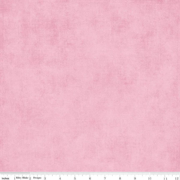 Image of the Wide Back Shades Carnation quilting cotton fabric by Riley Blake Designs. Features a textured fabric on a pink background. 
Cute Little Fabric Shop
