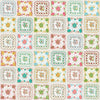 Image of the Granny Chic Handkerchief Multi wide back quilting cotton fabric by Lori Holt for Riley Blake Designs. Features a patchwork pattern on fabric. 
Cute Little Fabric Shop